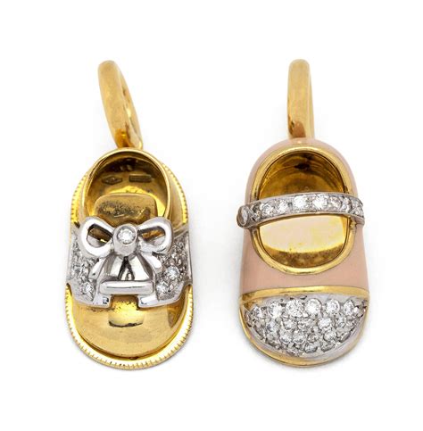 aaron basha baby shoe replicas|diamond baby shoe pendant.